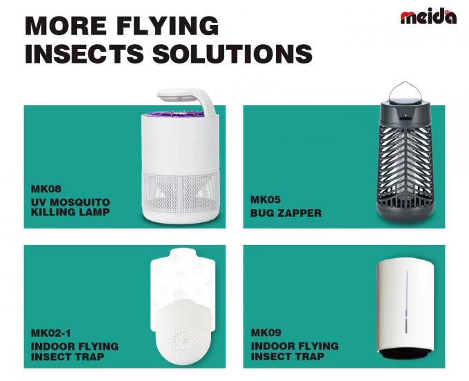 12 horas de tiempo usado energía solar recargable insectos mosquitos trampa pegajosa con voltaje de descarga de 5.0V 8