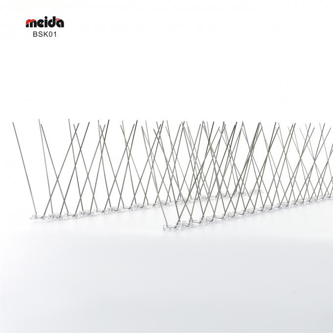 Techo de balcón exterior de plástico de acero inoxidable Dispositivo disuasorio contra las espinas de las palomas 1