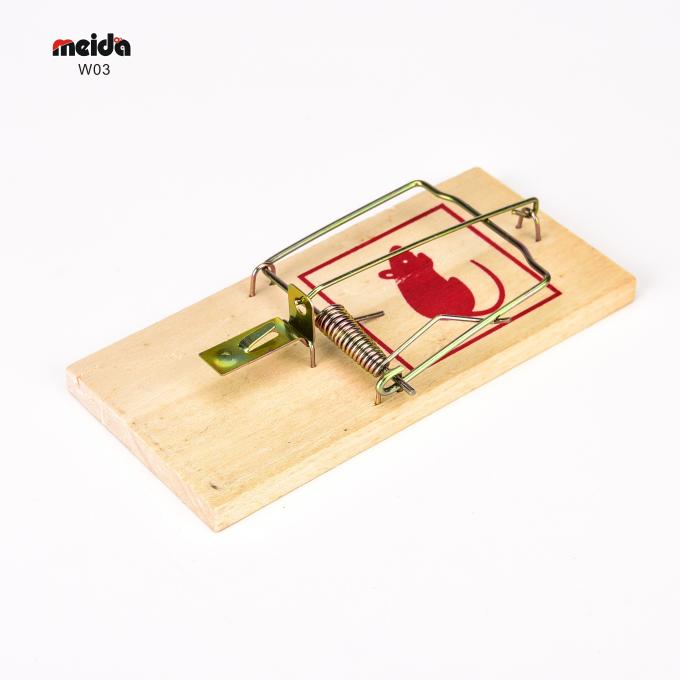 Captadoras de ratones de madera reutilizables para el control de plagas en el jardín 1