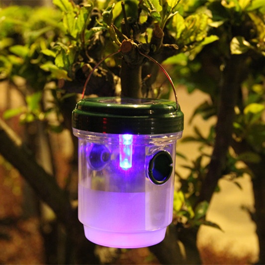 Energía solar exterior ecológica trampa de avispa colgante para frutas y control de moscas 5