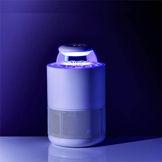 Asesino de mosquitos de flujo de aire eléctrico Luz UV LED de interior Trampa de insectos voladores con cable USB 480 horas 0