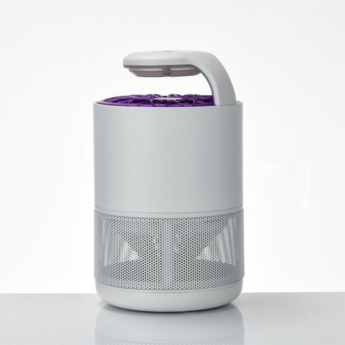 Asesino de mosquitos de flujo de aire eléctrico Luz UV LED de interior Trampa de insectos voladores con cable USB 480 horas 3