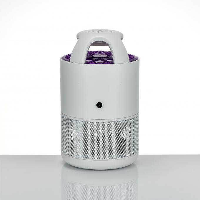 Asesino de mosquitos de flujo de aire eléctrico Luz UV LED de interior Trampa de insectos voladores con cable USB 480 horas 4
