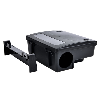 Un buen precio. 375g Diseño personalizado Automático Captura de ratas asesinas de humanos Estación de cebo caja trampa para ratones para la seguridad en línea
